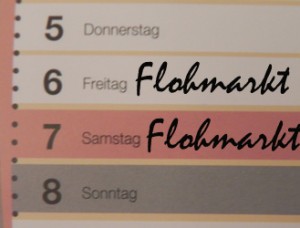 Kalender Flohmarkt Termine
